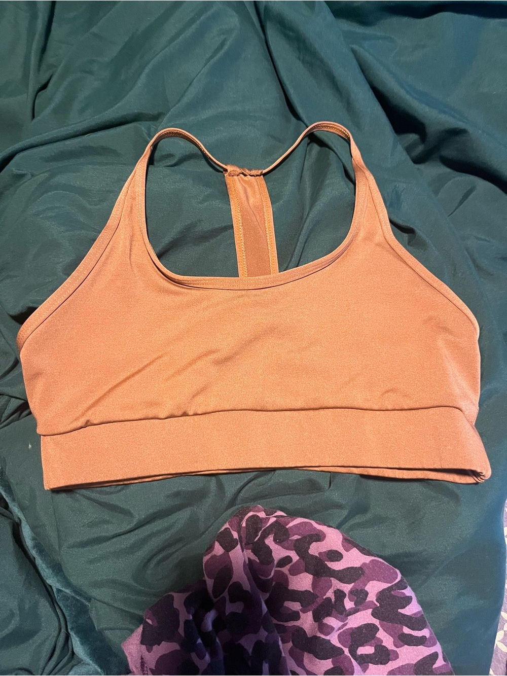 Women's Rust Sports Bralette - Comfortable Racerback